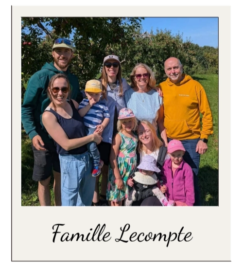 Photo des ambassadeurs, la famille Lecompte